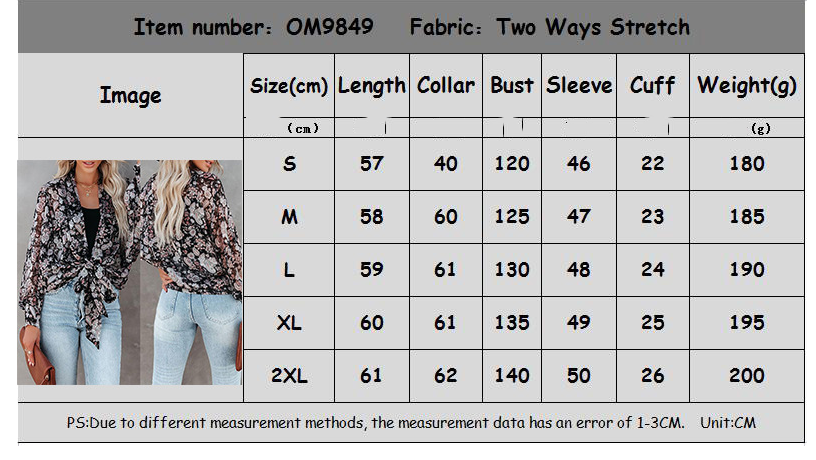 Title 1, Printed Long Sleeve Cardigan Casual Shirt Ladie...