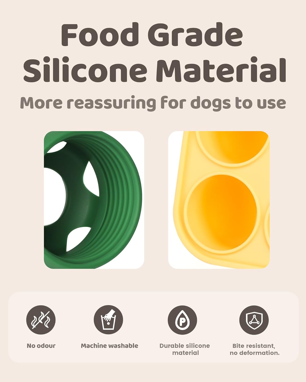 Dog Chew Toys For Puppies And Treat Trays, LongLasting Refillable