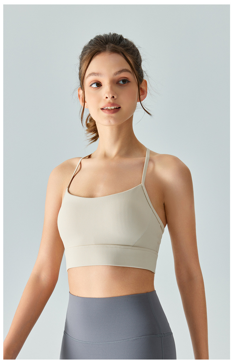 Title 7, Brassière de sport femme dos nu style licou ave...