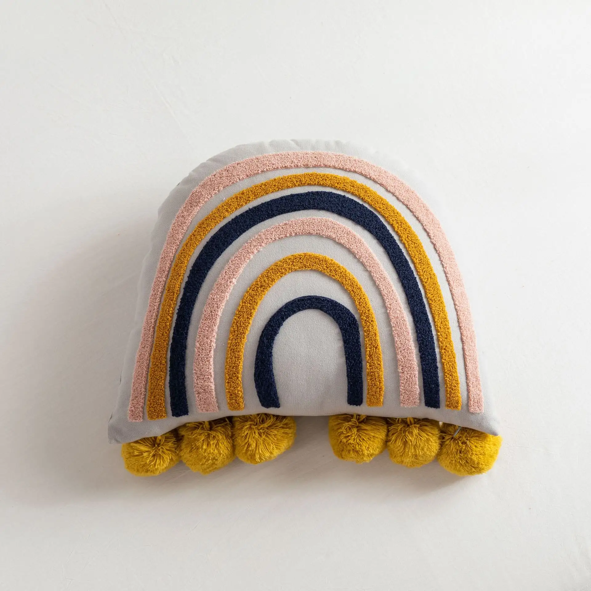 Towel Embroidered Rainbow Cute Bedside Pillow Children's Room Cushion
