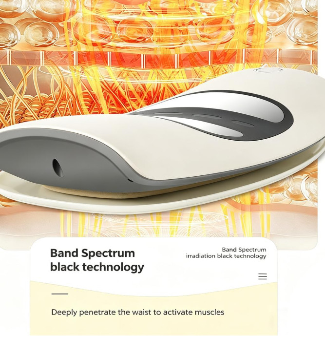 3 Heat Levels Vibration Massager Easy Relieves Lumbar Fatigue Multi-scene Safe — image 5