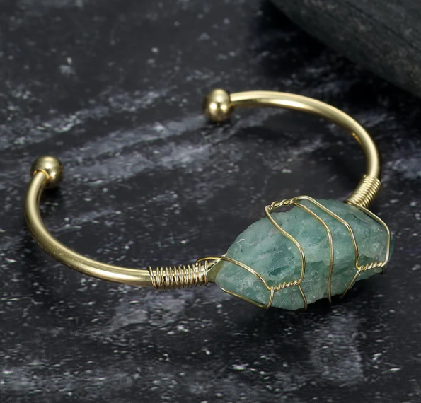 Asgard Crafted Natural Gemstone Bangle - Jewelry & Watches