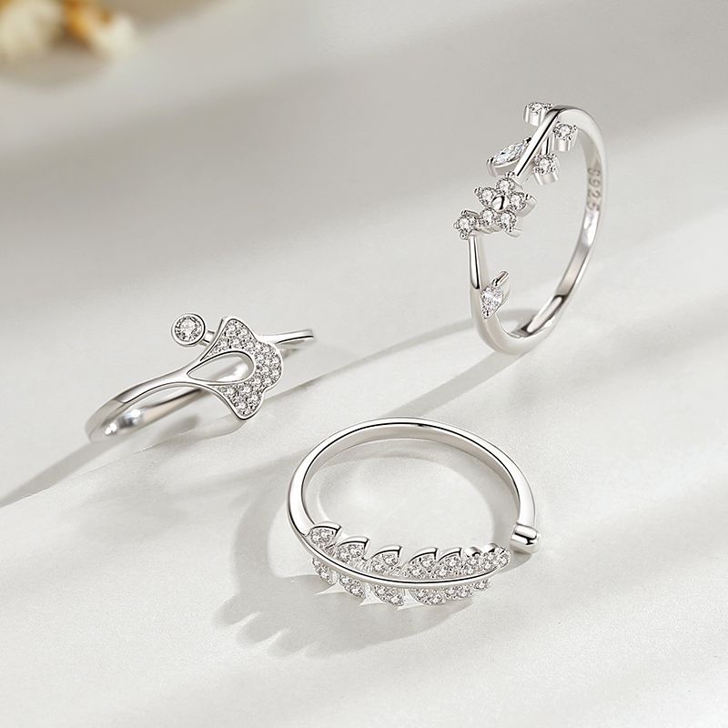 Micro Inlaid Index Finger Ring Exquisite Romantic Ring