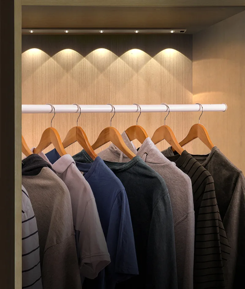 LED Cabinet Light Induction Door Porch Strip Corrugated Wireless