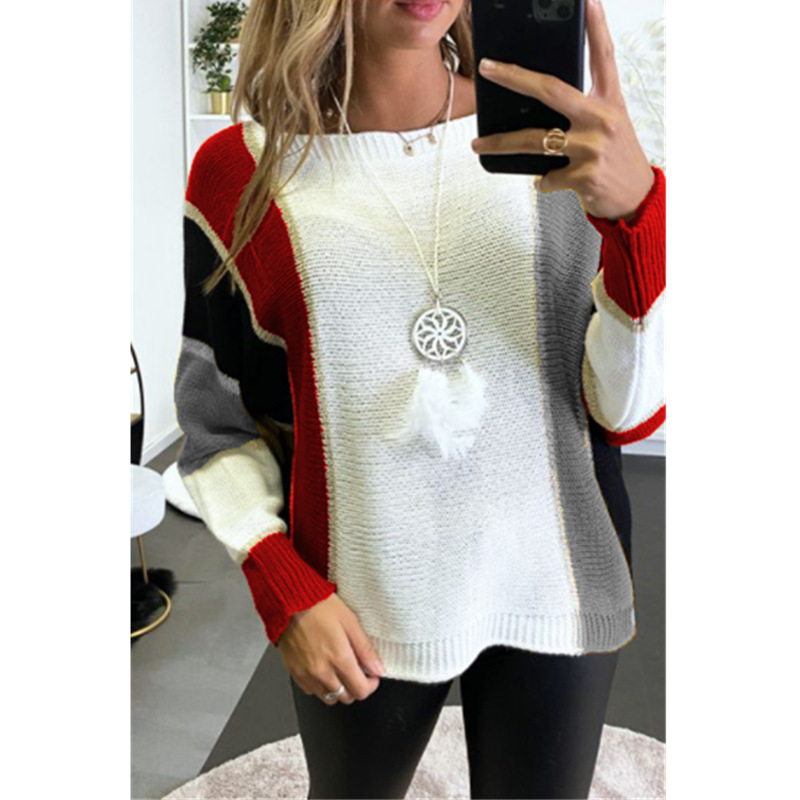 Title 3, Maglione pullover casual color block in acrilic...