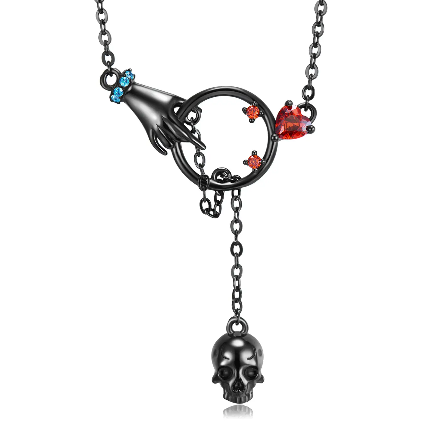 Fallen Skull Necklace Nightclub Punk Style Wild Collarbone Chain