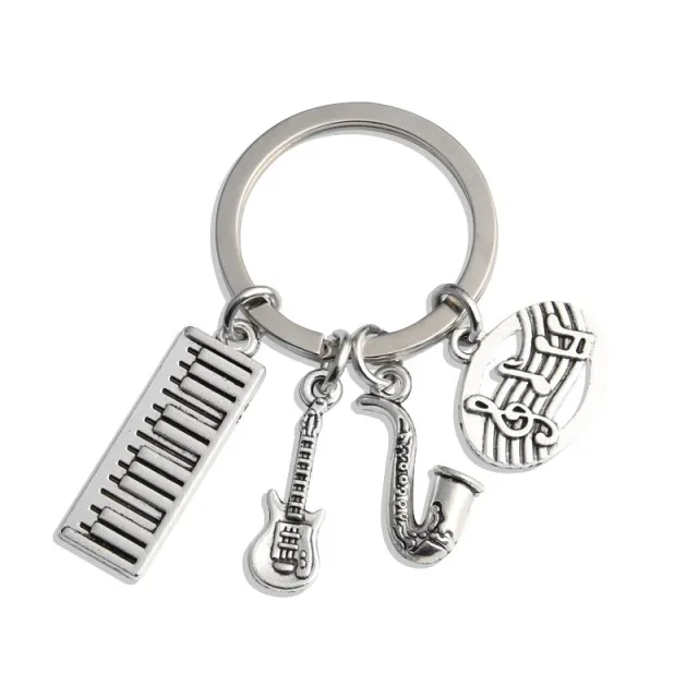 Musical Notes Electronic Organ Guitar Keychain E3190 - Shop at LoveMi