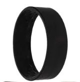 New Cross-border Silicone Hair Ring Foldable Environmentally Friendly Seamless Silicone Hair Ring Headdress - Black - View 1