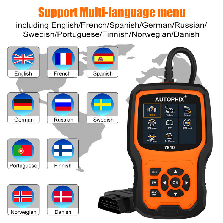 Autophix 7910 BMW Full System Diagnostic Tool Read Maintenance OBDII Fault Scan — foto 3