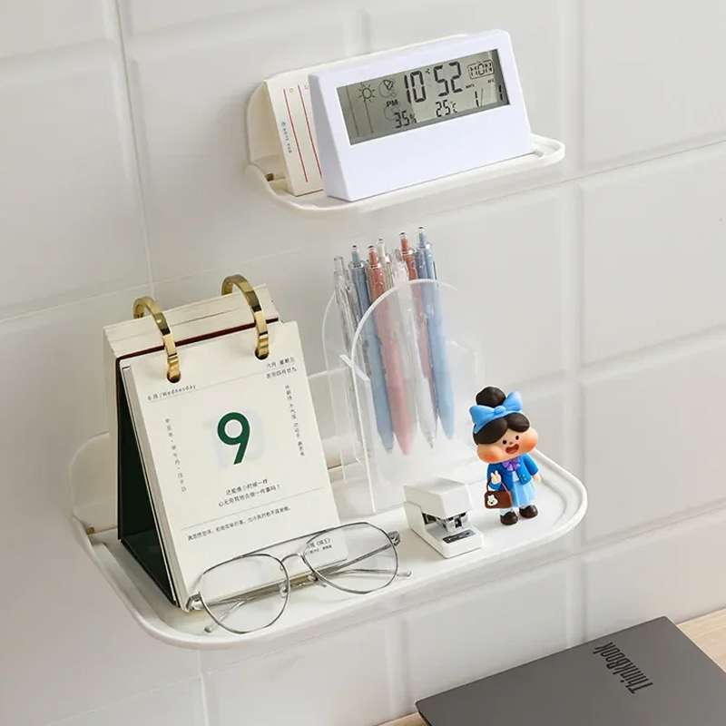 Foldable Floating Shelf Wall Mounted Display Shelves Bathroom — image 11