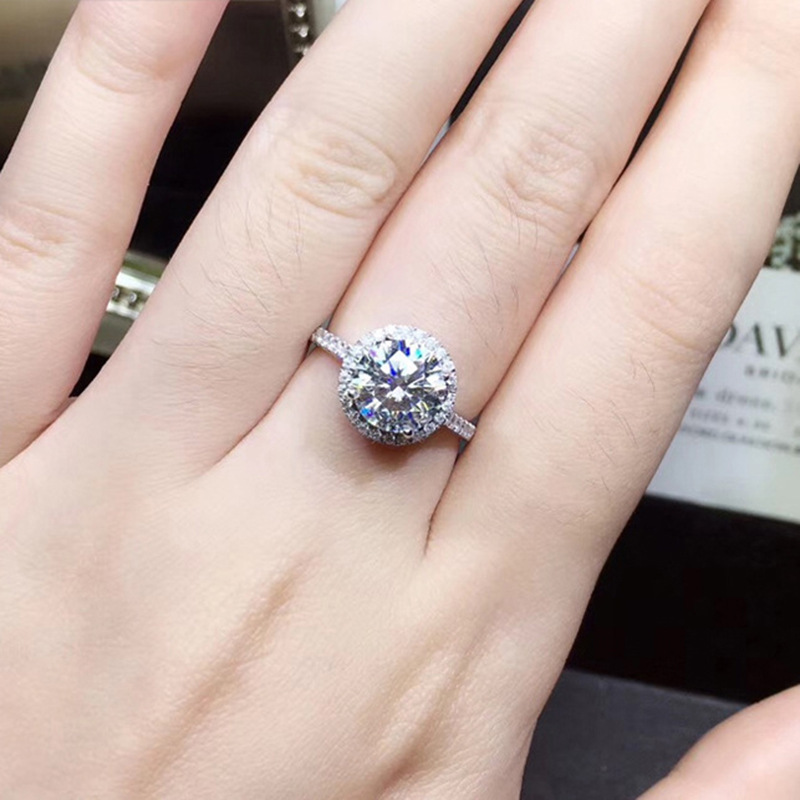 Bague en Moissanite Simulée — Élégance et Brillance - image 2