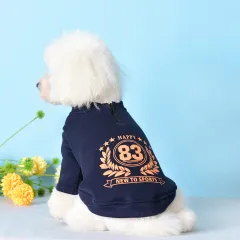 Sweatshirt Fashion Digital Printing Pet Two-legged Clothes - Navy Blue - View 1