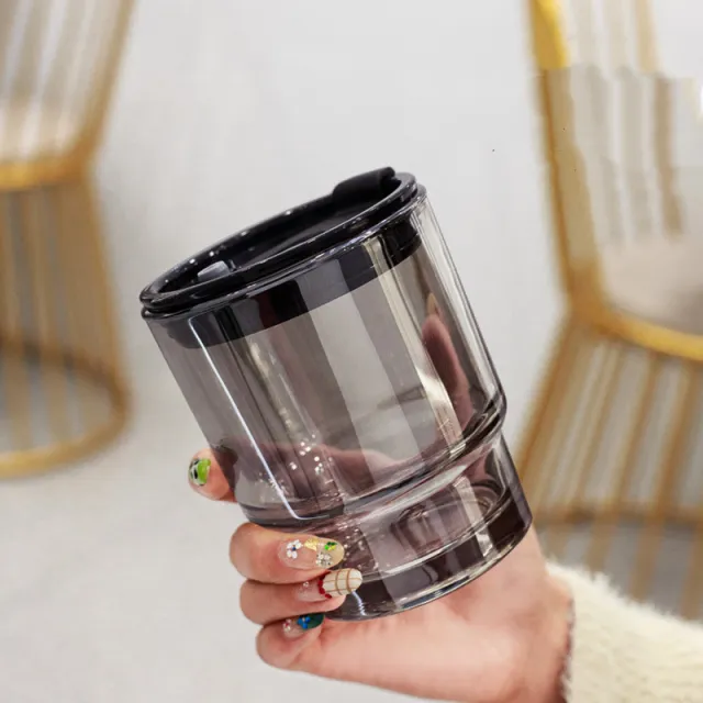 Creative Portable Bamboo Cup With Lid Straw Glass 5 Style - Shop at LoveMi