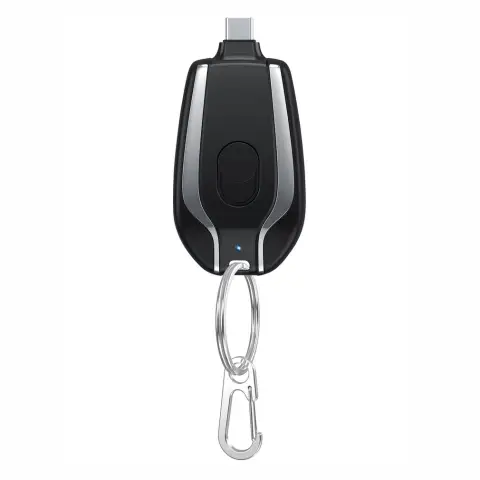 1500mAh Mini Power Emergency Pod Keychain Charger with Type-C