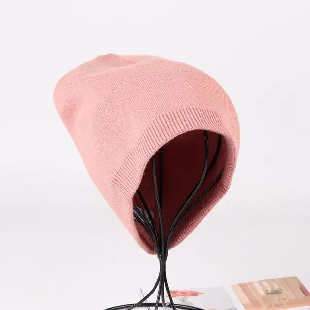 Korean Version Of Japanese Baotou Hat Wool Pink - Shop at LoveMi