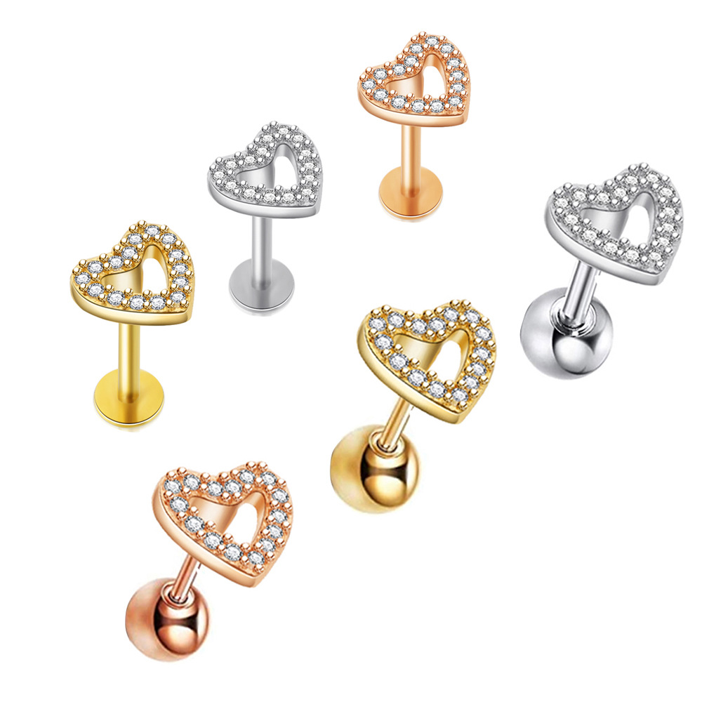 Female Stainless Steel Piercing Jewelry Earrings