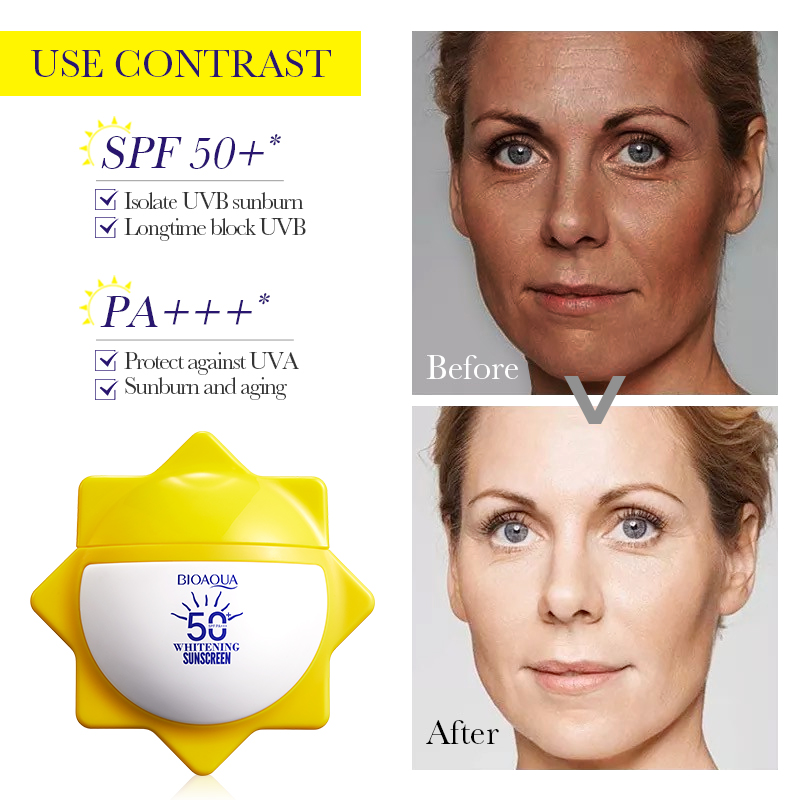 BIOAOUA Whitening Sunscreen Lotion SPF50 PA 40g — foto 5
