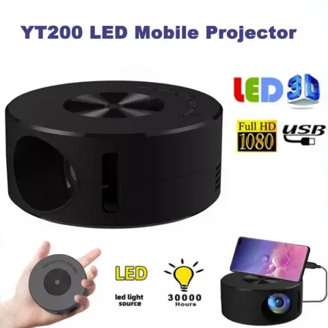 Smart Projector WiFi Portable 1080P Home Theater Video LED