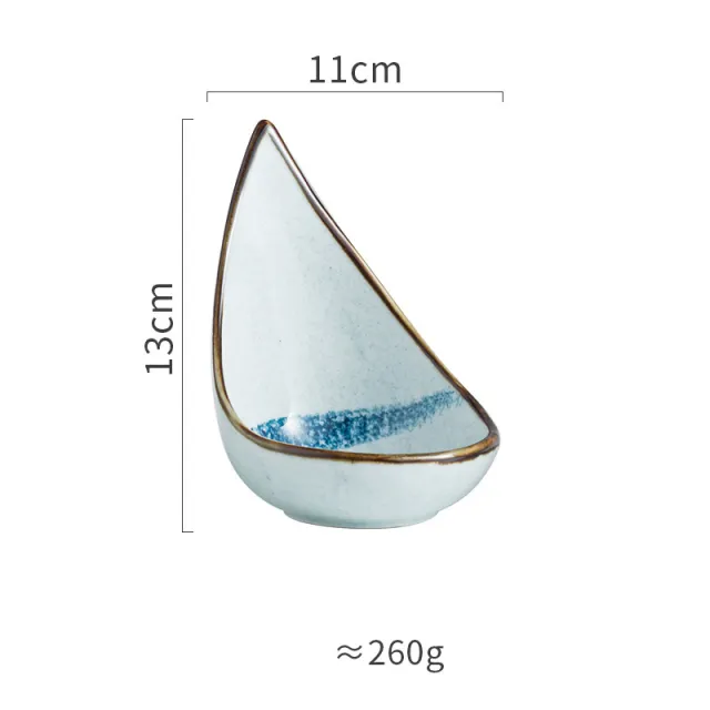 Japanese Ceramic Snack Dish Seasoning Creative Tableware Small Tooth Plate - Shop at LoveMi
