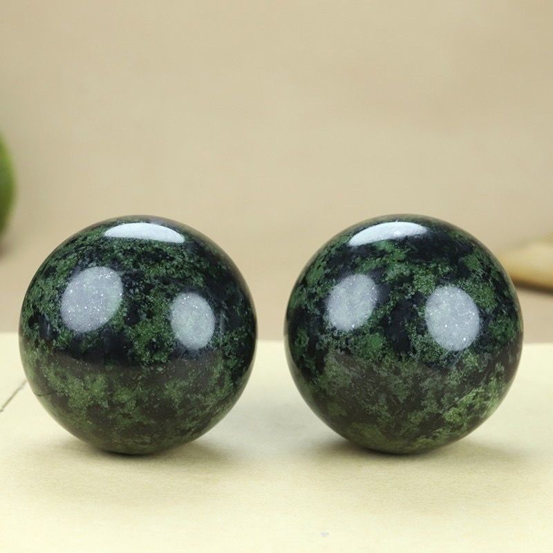 Dark Green Baoding Balls Jade