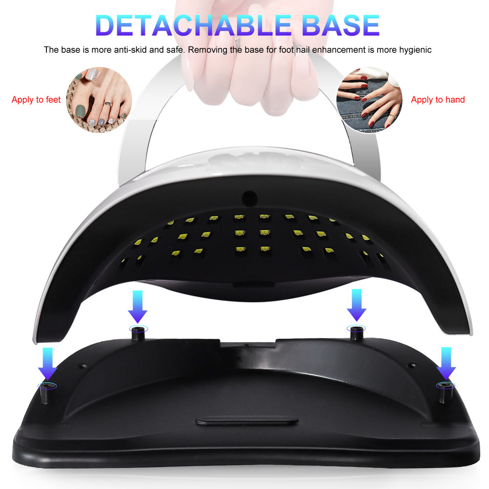 UV LED Nail Lamp, Nail Dryer For Gel Polish With 72Pcs-81Pcs Lamp Beads And Automatic Sensor 4 Timer Setting Professional Nail Art Tools 6