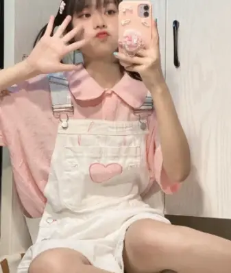 Short-sleeve Shirt Strap Shorts Two-piece Set
