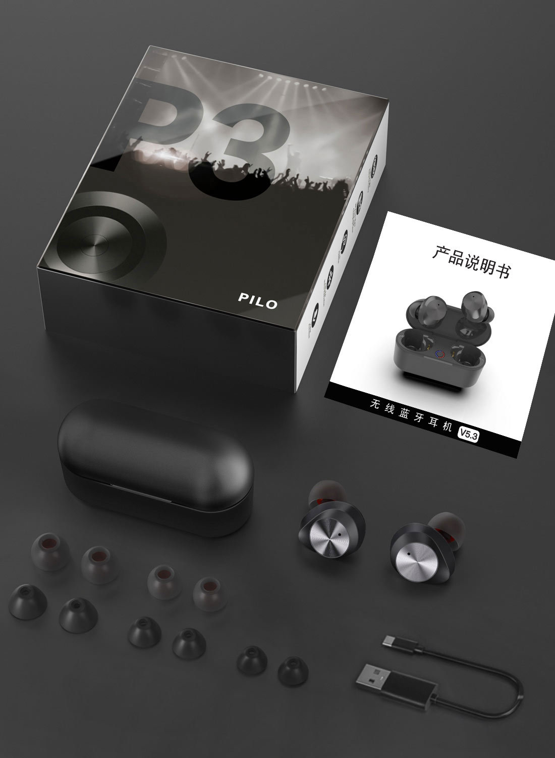 5.3 Bluetooth Headset Binaural In-ear Noise Reduction - Image 5
