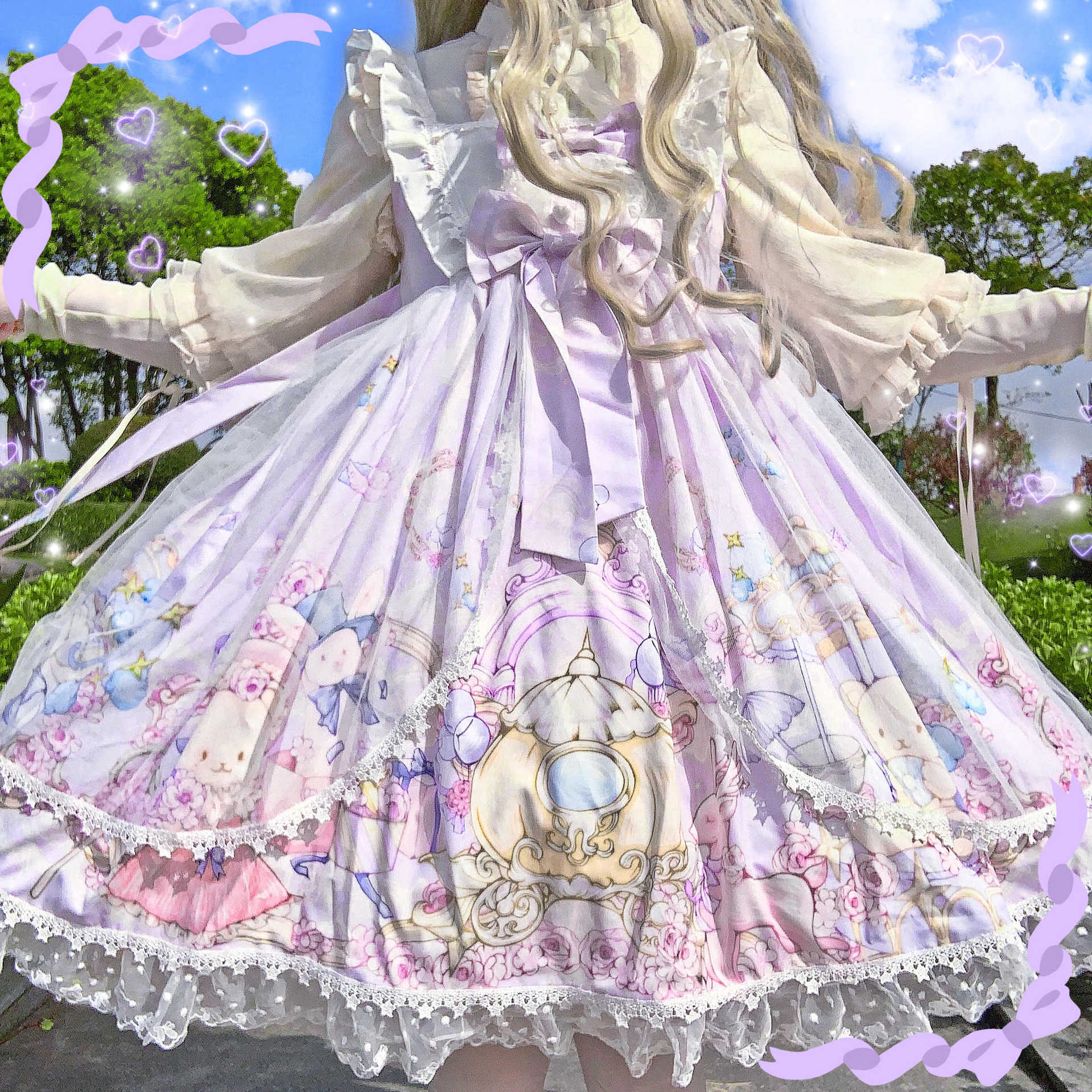 Factory Original Design Lolita Bear Carnival Party Strap JSK Dress