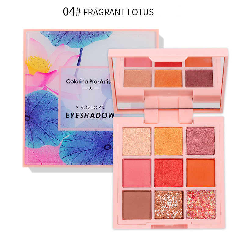 Matte Earth Color Eyeshadow Sequins Glitter Pumpkin Palette 04Style - Shop at LoveMi