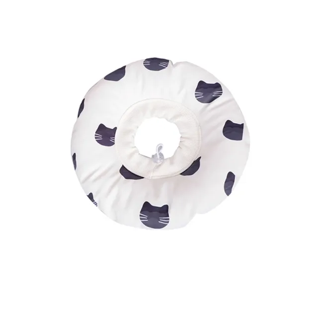 Cute Donut Series Pet Cats Dogs Sof TRings Sterilization Rings Of Shame Black And White Cat Circle - Shop at LoveMi