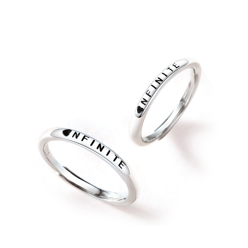 Title 5, Simple Element Circle English Alphabet Ring All...