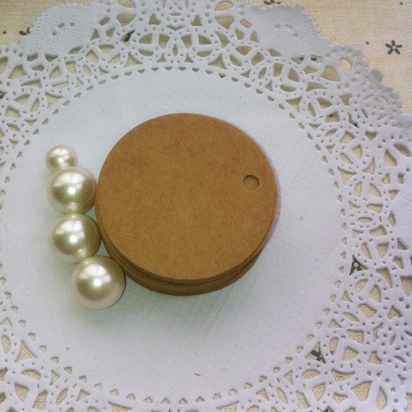 Kraft Paper Round Label Blank Tag