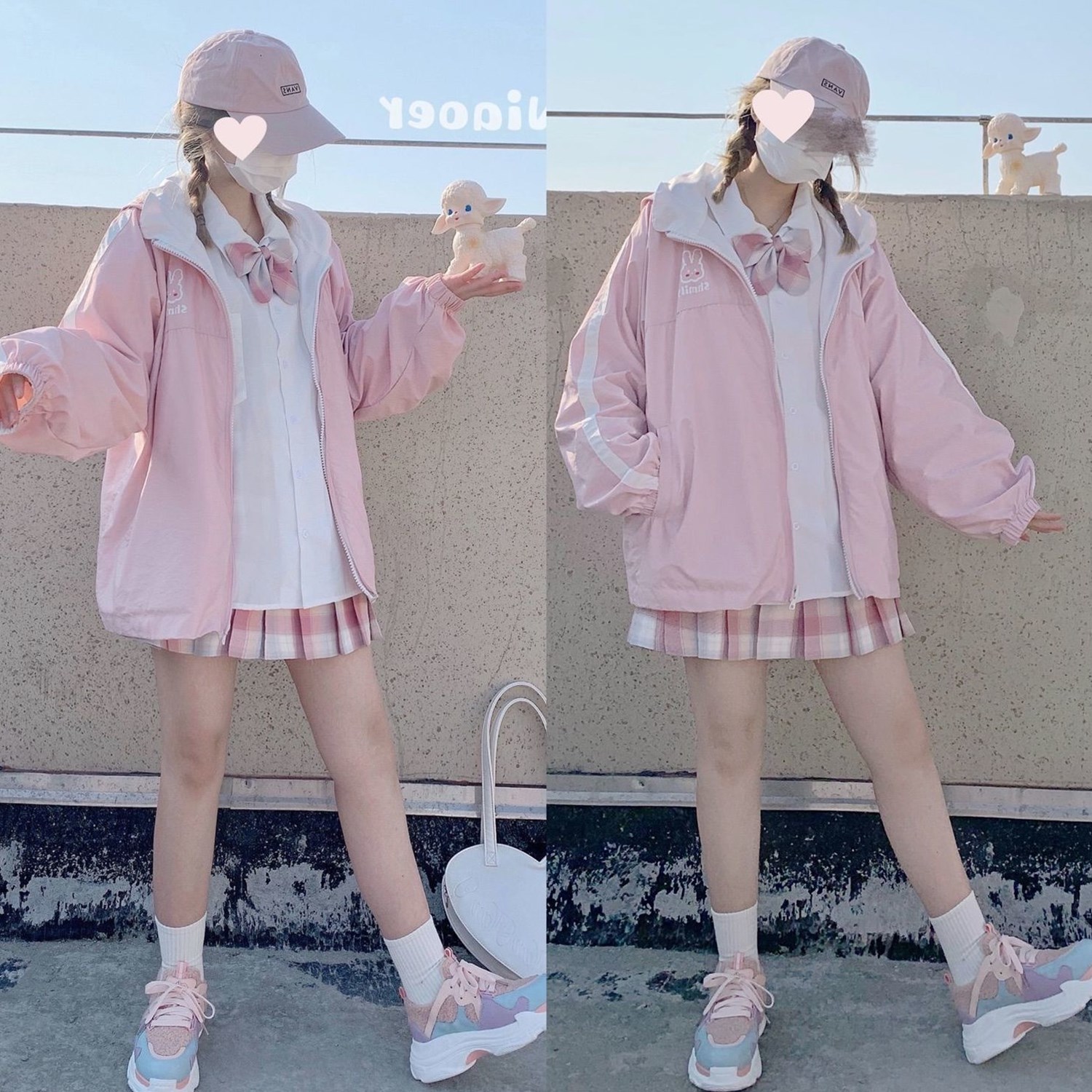 Spring And Autumn College Japanese Soft Girl Girl Cute Bunny Student