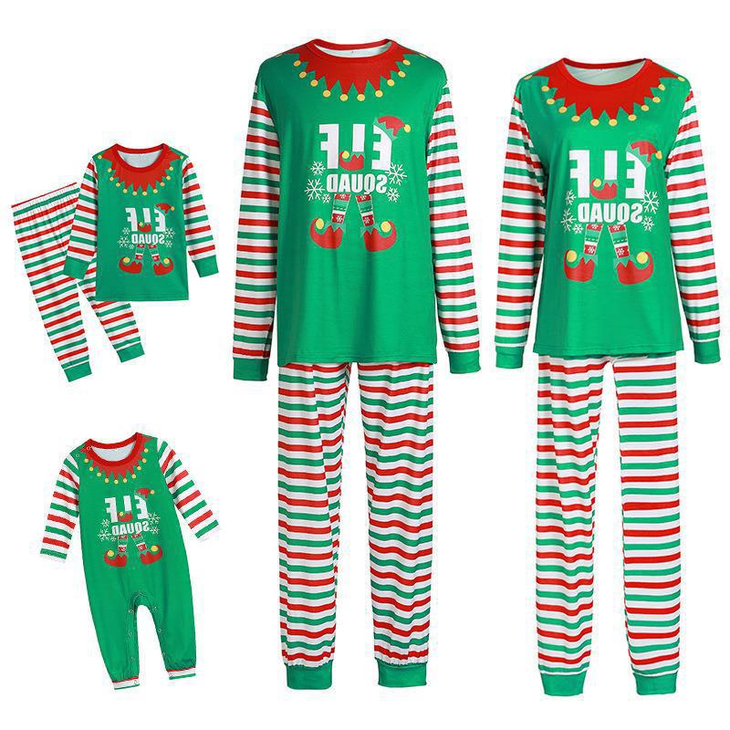 Title 4, Christmas Letter Print Parent-child Outfit