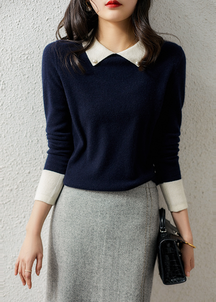 Fashion Beaded Woolen Sweater Women Loose And Thin