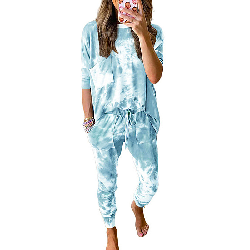 Loose Long-Sleeved Printed Casual Suit