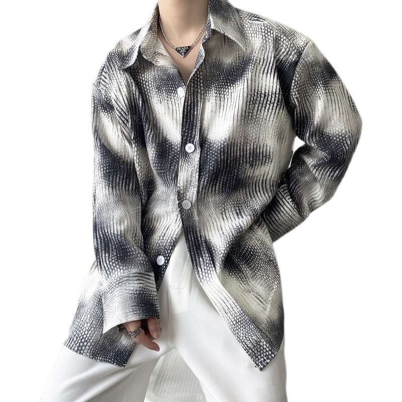 Men's Contrast Loose Lazy Shirt Top