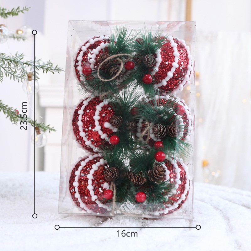 Red white velvet pine needles