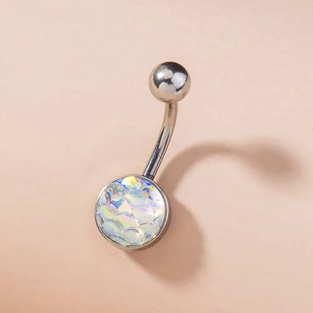 Mermaid Navel Zircon Ring Human Body Piercing Jewelry Woman