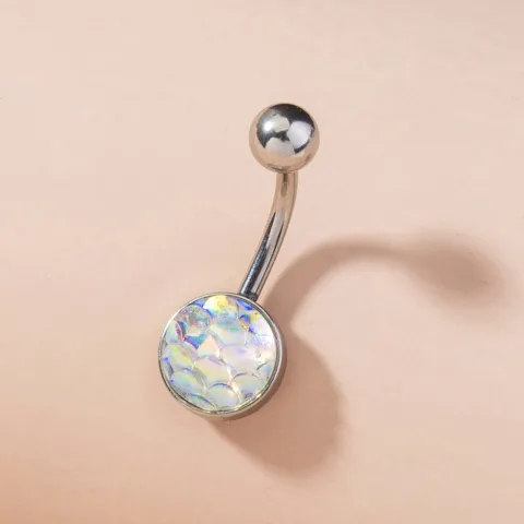 Mermaid Navel Zircon Ring Human Body Piercing Jewelry Woman
