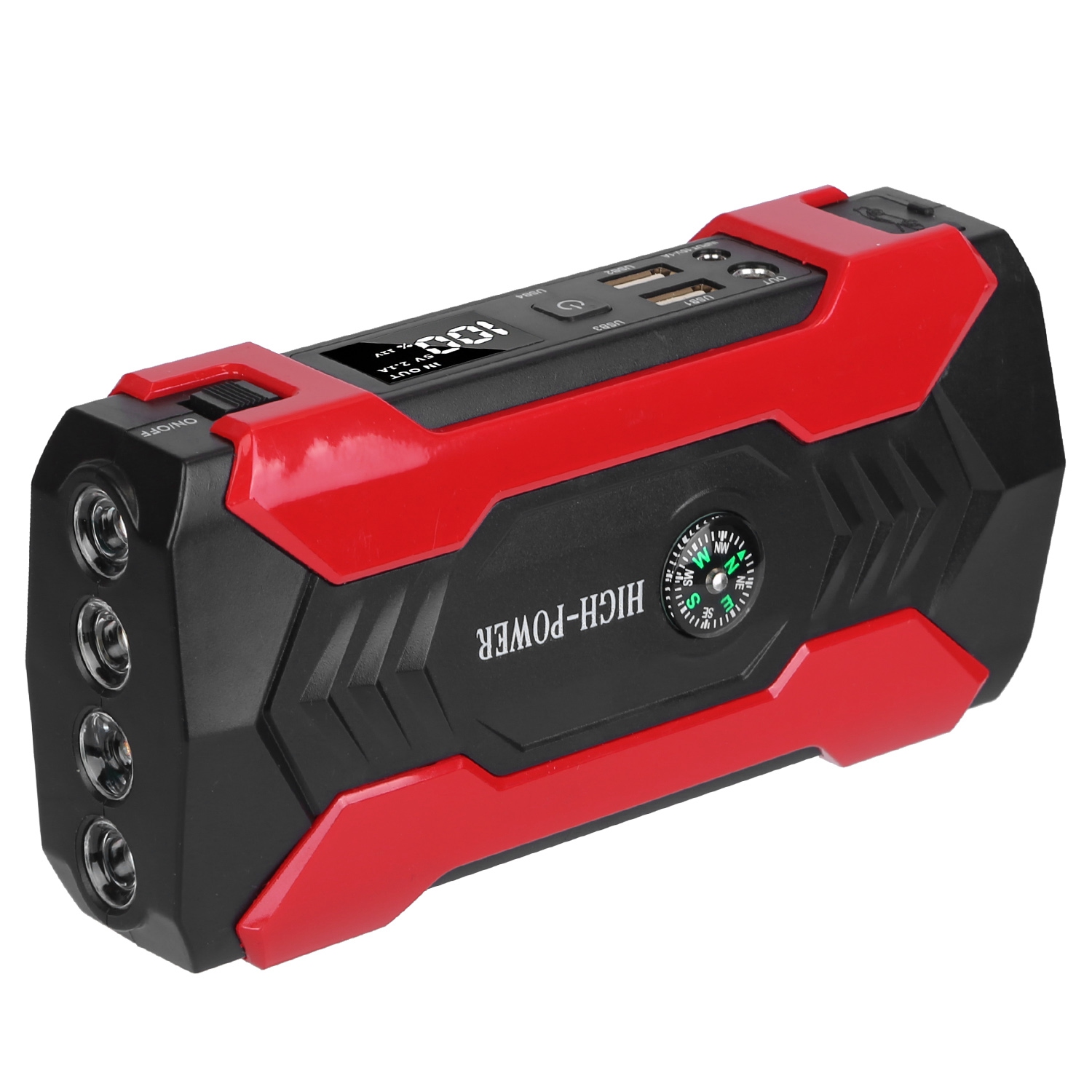 Car Jump Starter Booster 800A Peak 28000mAh 12V Battery Charger Up To 6.0L Gas Or 3.0L Diesel Engine With LCD Screen 4 Modes LED Flashlight — foto 5