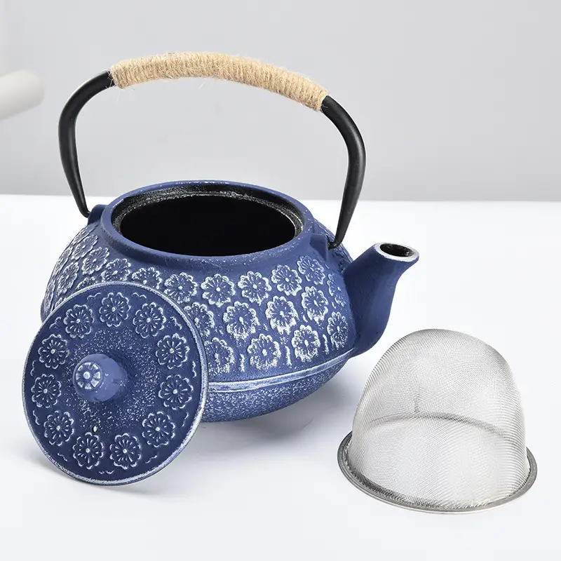 Household Japanese Style Cast Iron Boiling Water Teapot With Strainer