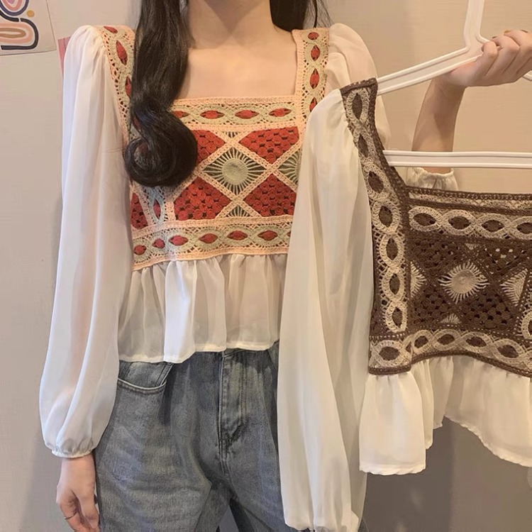 Women's Spring And Autumn French Design Sunscreen Shirt Top