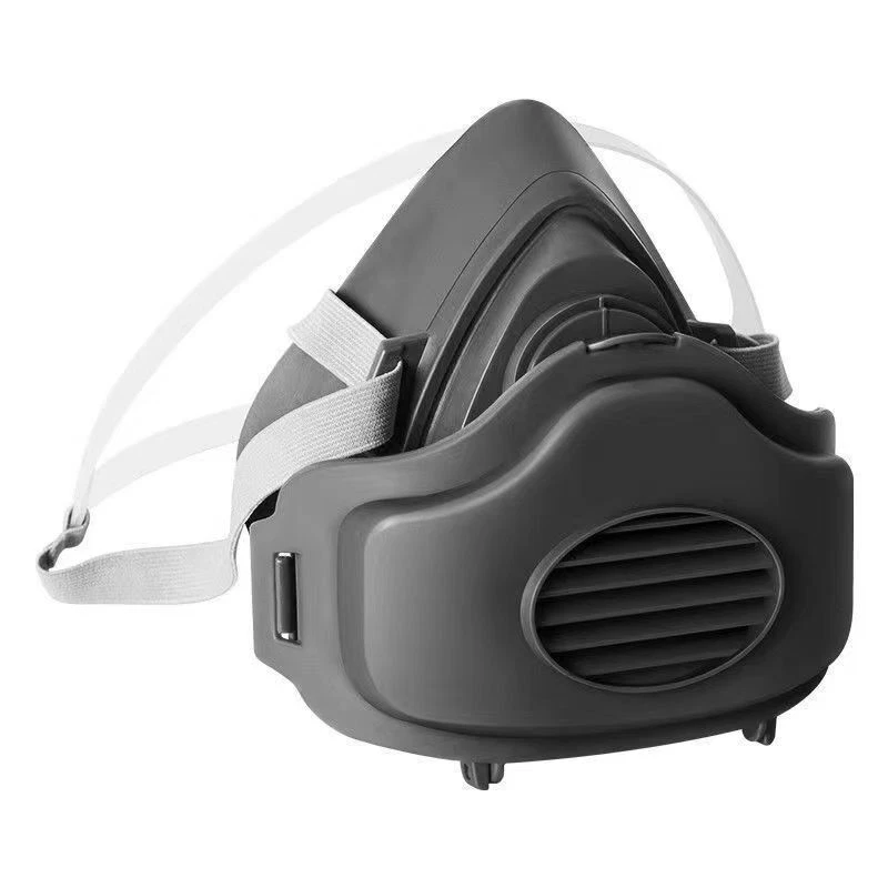 Half Face Respirator Gas Mask Facepiece Spray Painting Safety Glasses For 3200 With 10 Replaceable Filters And Anti-fog Goggles — foto 5