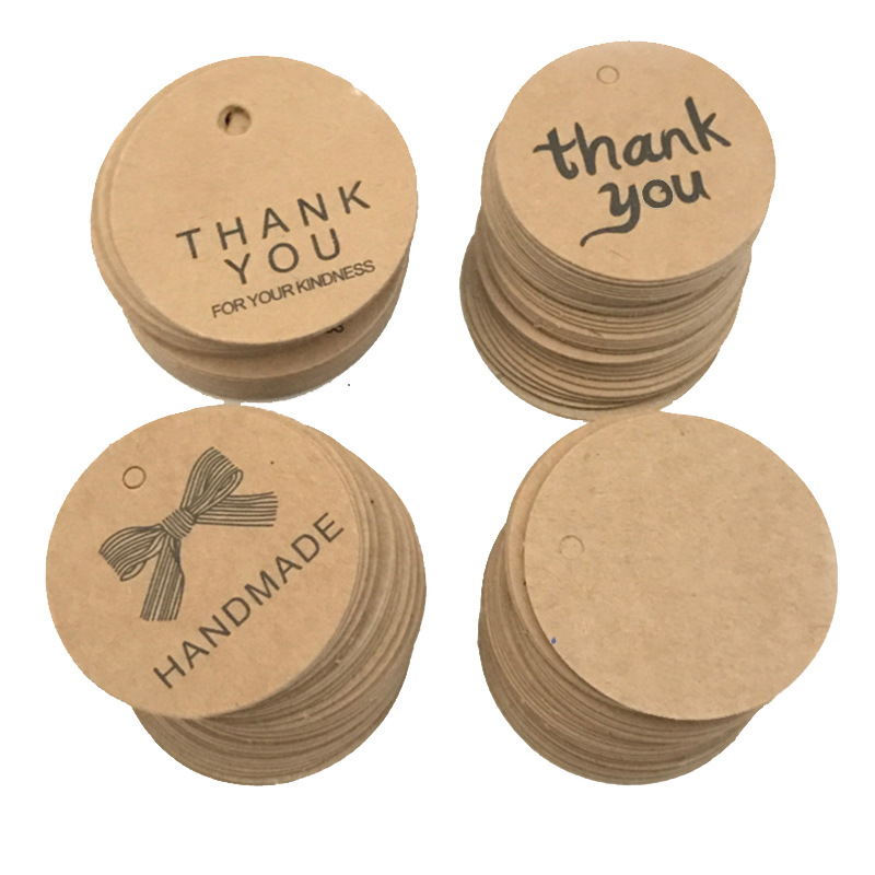 Title 7, 100 Kraft Paper Round Tags