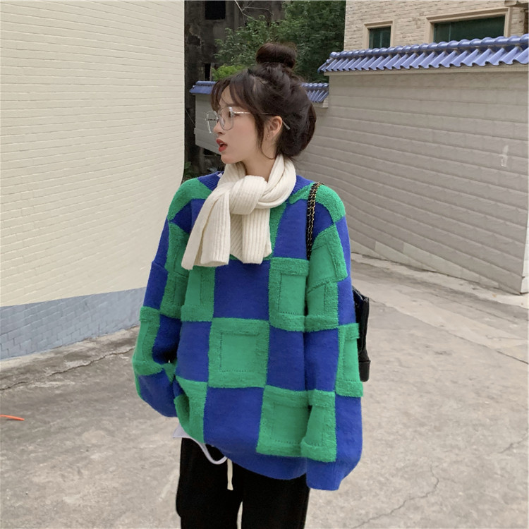 Creative Fashion Women's Pullover Sweater Loose Outside