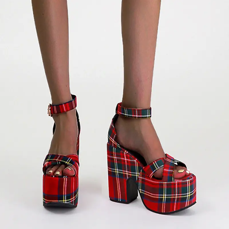 New Women Shoes Thick High Heeled Platform