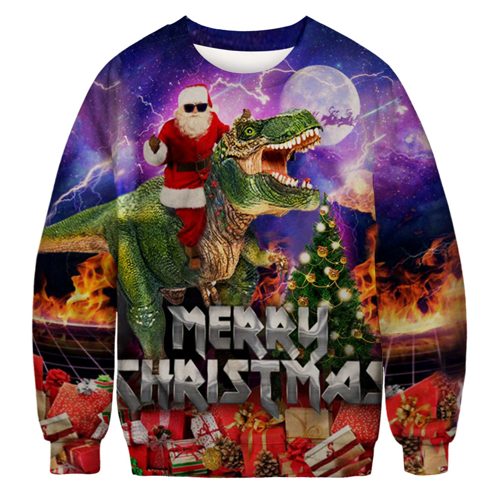 Title 2, Kerst grappig 3D digitaal printen shirt met ron...