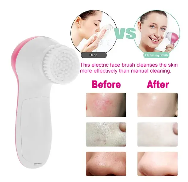 Facial Cleansing Brush Waterproof Face Spin Cleaning