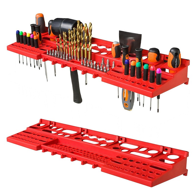 WALL MOUNTED TOOL PEG BOARD SET GARAGE STORAGE BINS WORKSHOP RACK SHED ORGANISER — image 7